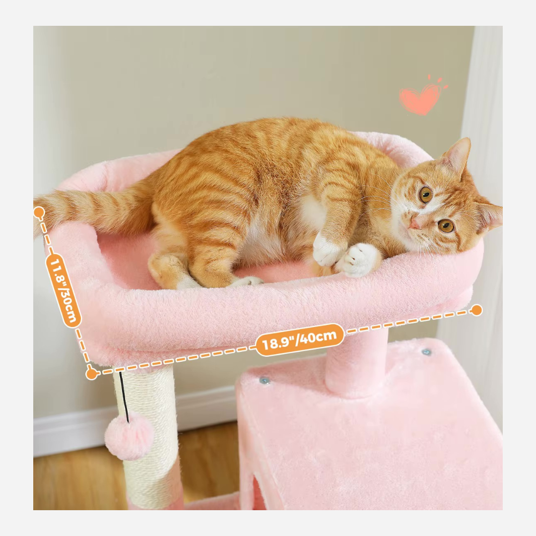 Arbre à chat Design Rose - Mon Chat Perché