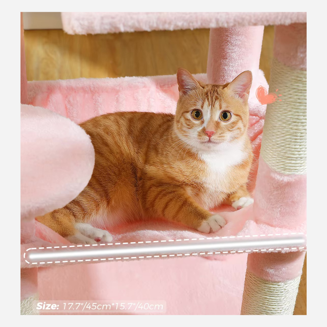 Arbre à chat Design Rose - Mon Chat Perché