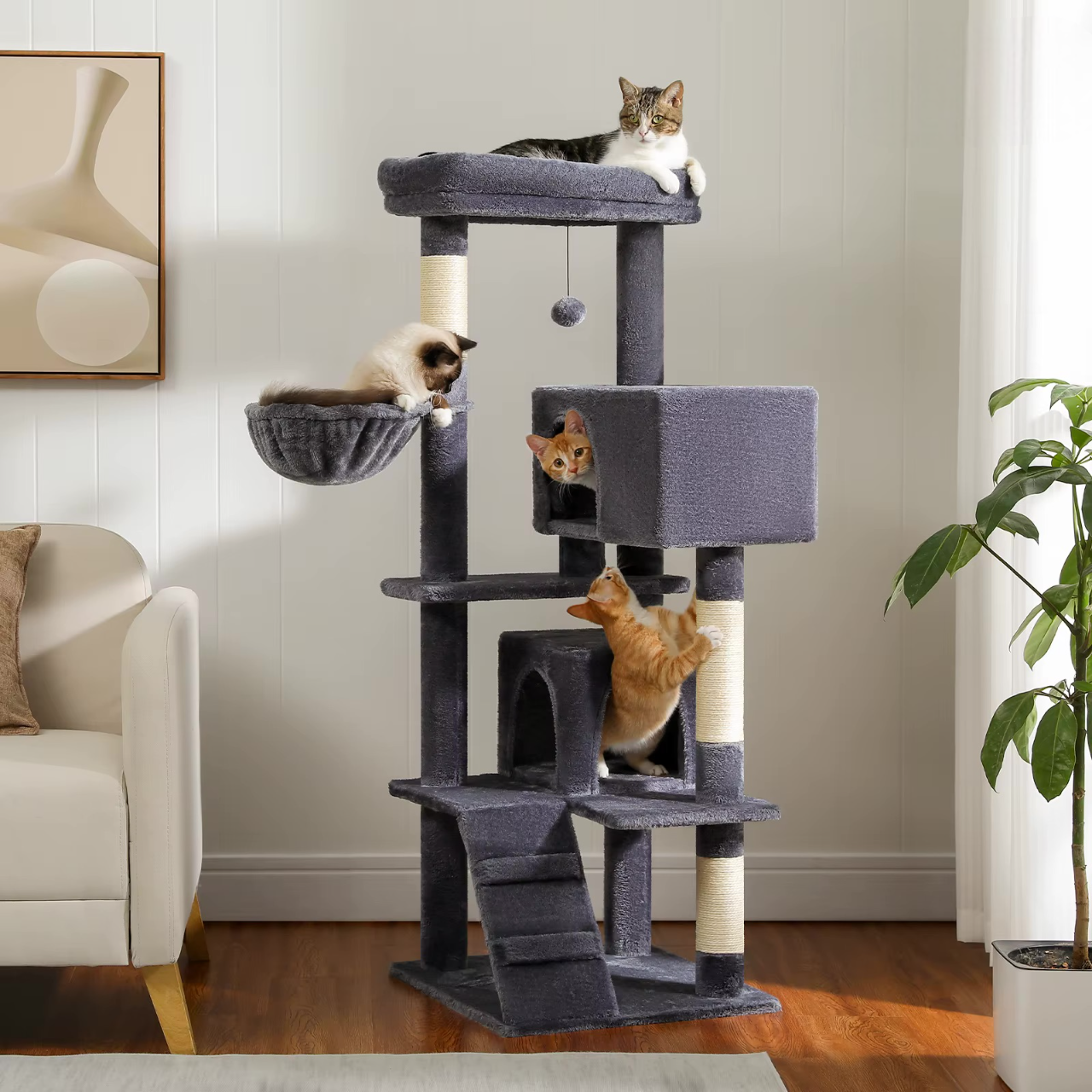 Arbre à chat XXL Cosy & Griffoirs - Mon Chat Perché