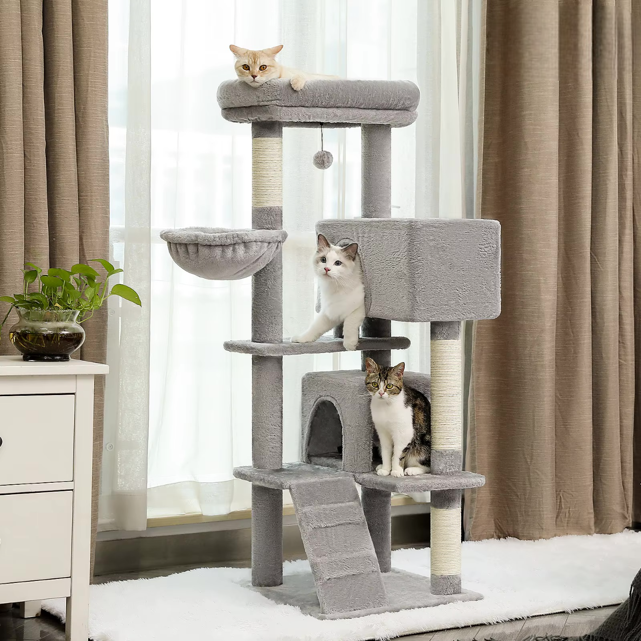 Arbre à chat XXL Cosy & Griffoirs - Mon Chat Perché