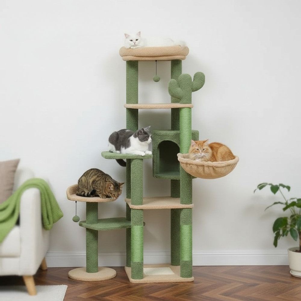 Arbre à Chat XXL Grand Gabarit Base 90x84cm