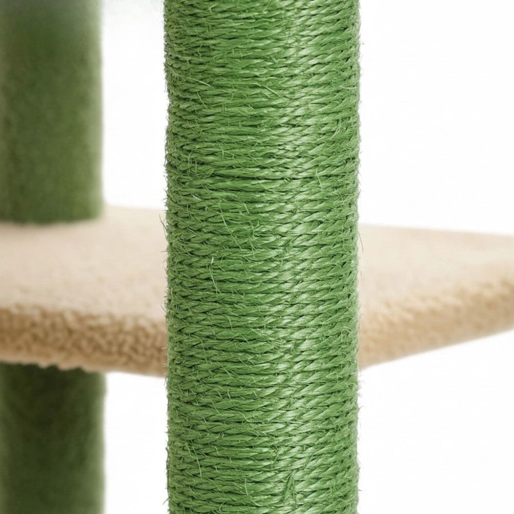 Arbre à Chat Beige XXL Base Généreuse pour Gros Chat