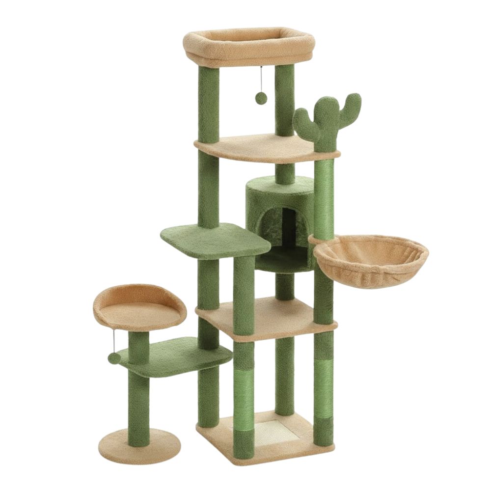 Arbre à Chat XXL Plateformes Larges et Stables 150cm