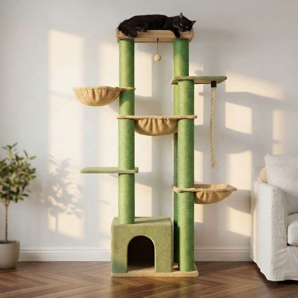 Arbre à Chat Solide pour Maine Coon Grande Surface 170cm