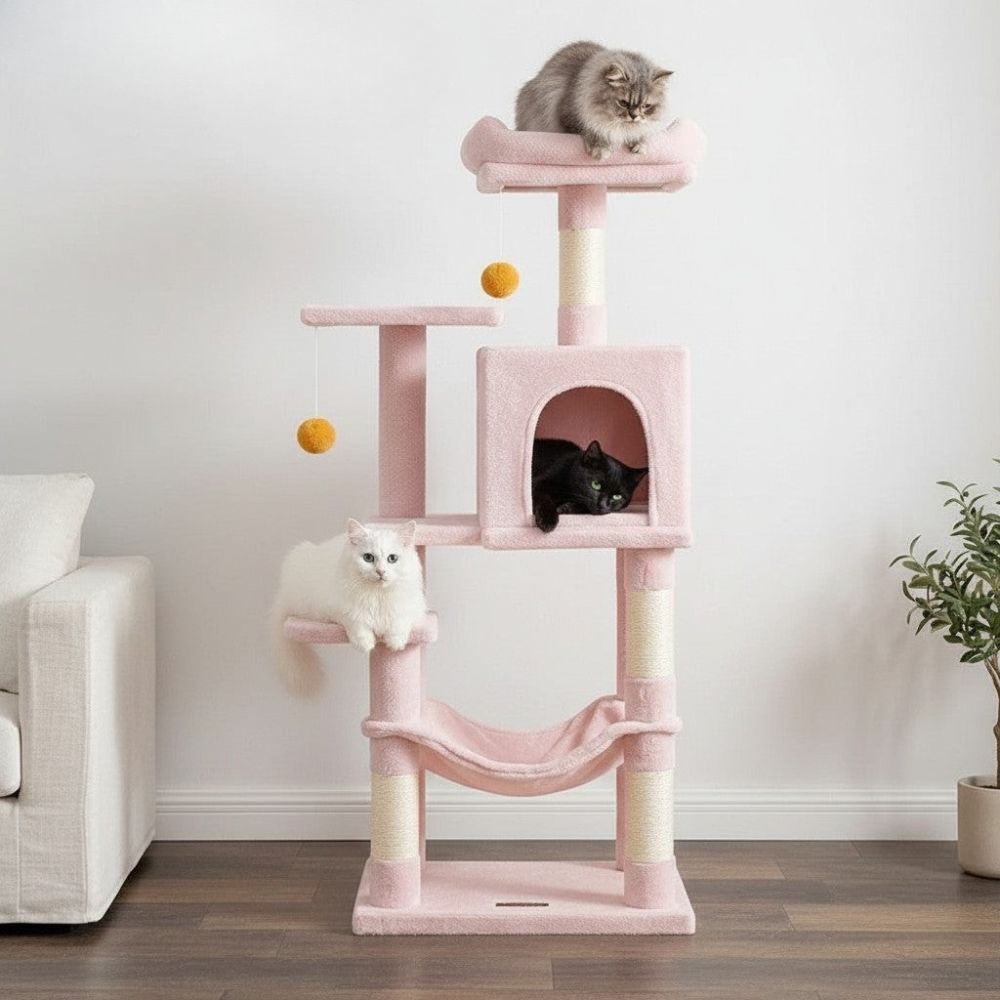 Arbre à Chat Beige Format Standard 110cm