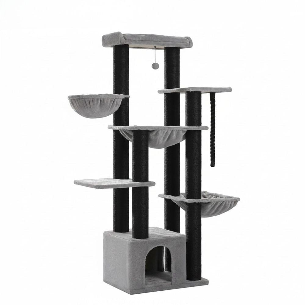 Arbre à Chat Beige XXL Grande Hauteur 170cm