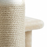 Arbre à Chat Beige XXL Base Généreuse pour Gros Chat