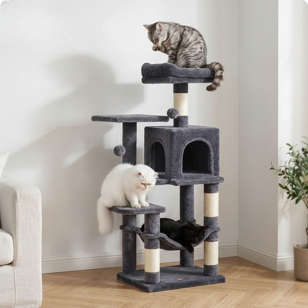 Arbre à Chat Beige Format Standard 110cm