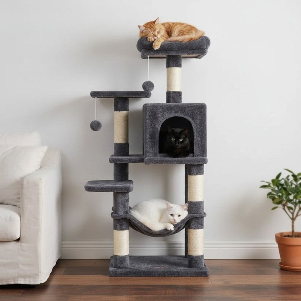 Arbre à Chat Beige Format Standard 110cm