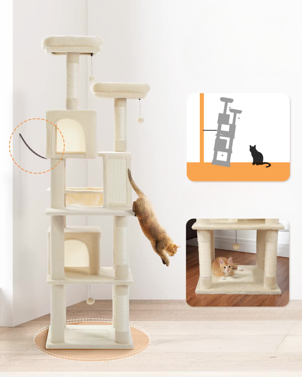 Arbre à Chat XXL 180 cm - Mon Chat Perché