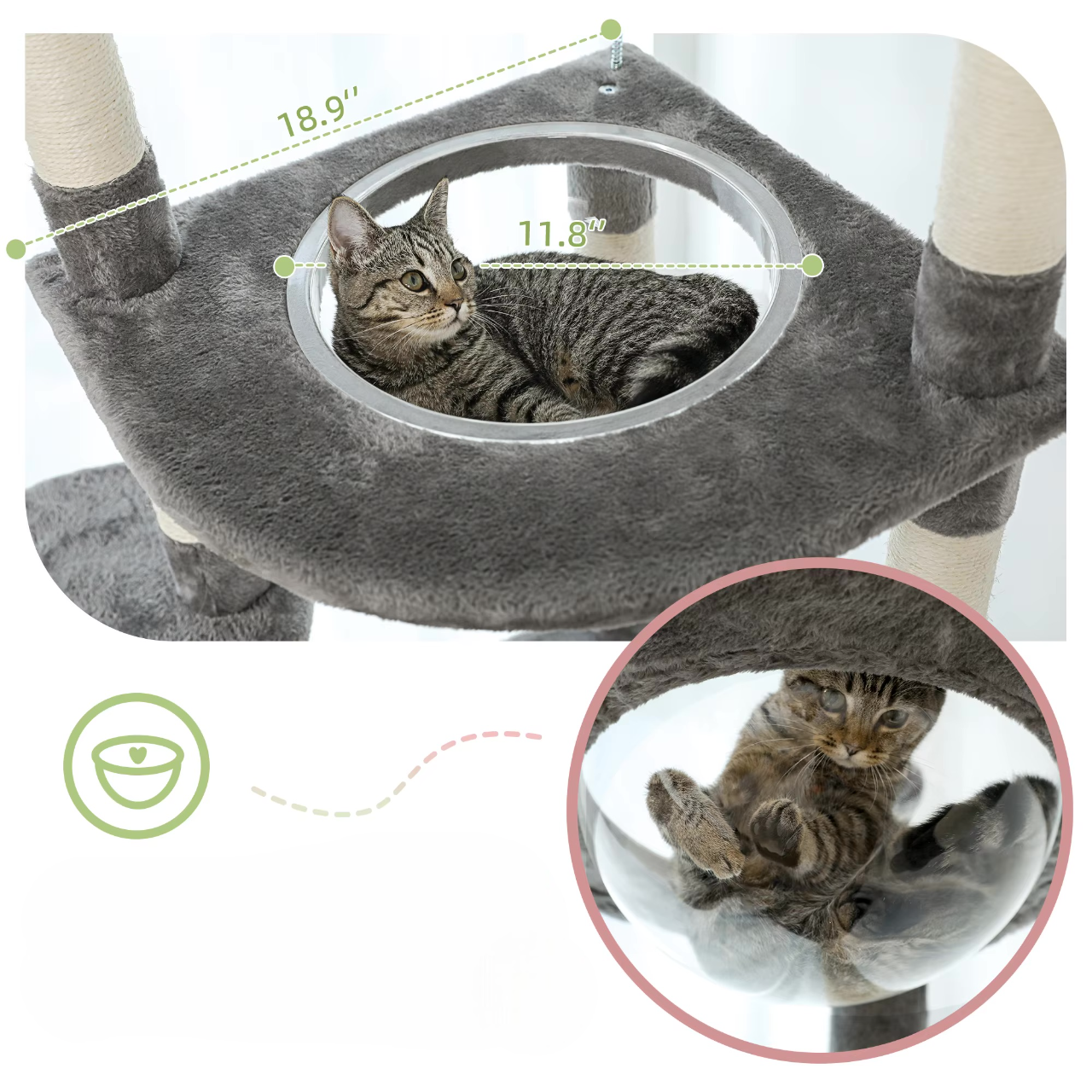 Arbre à chat XXL Plafond - Mon Chat Perché