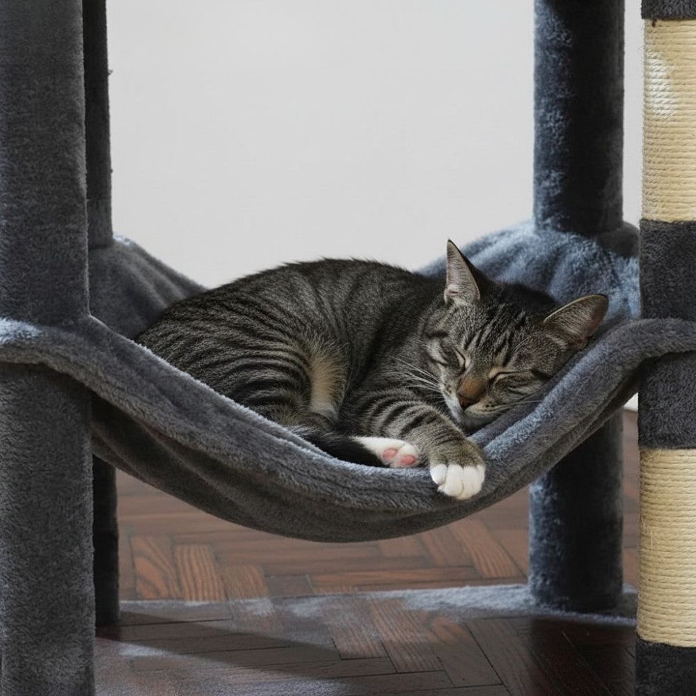 Arbre à Chat au Beau Design Épuré 140cm