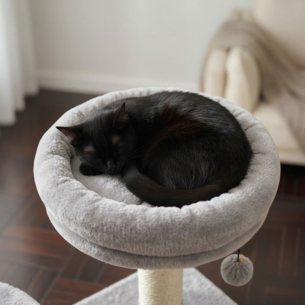 Arbre à Chat au Beau Design Épuré 140cm