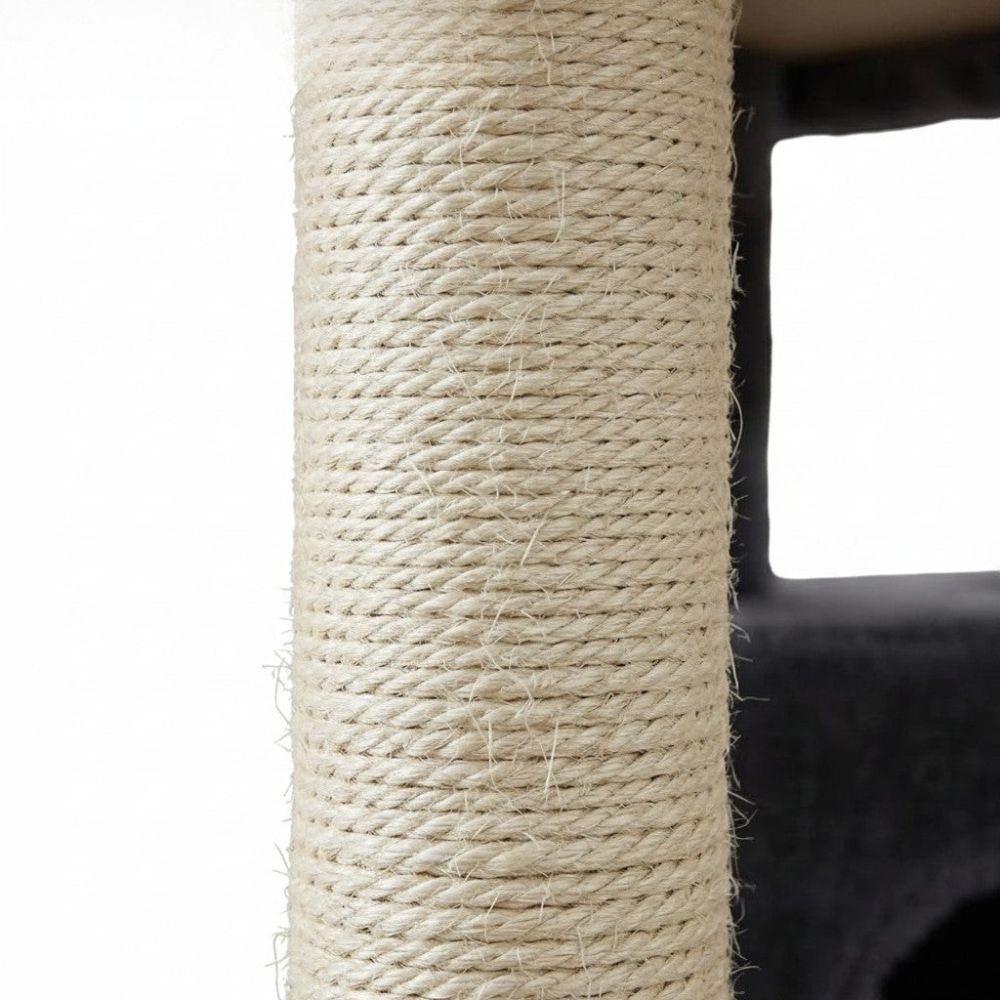 Arbre à Chat avec Cabane Maison Petit Espace 80cm