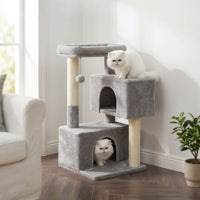 Arbre à Chat avec Cabane Maison Petit Espace 80cm