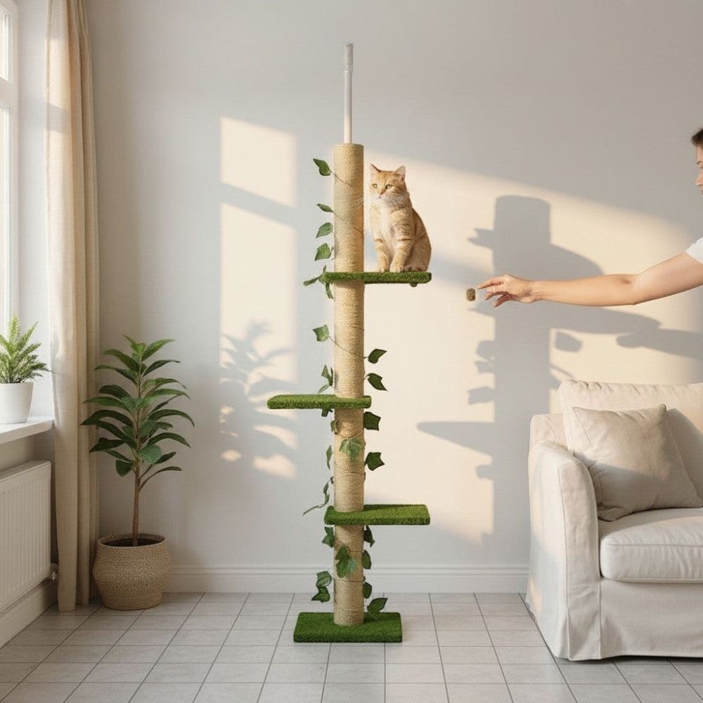 Arbre à Chat Barre Horizontale Fixation Plafond