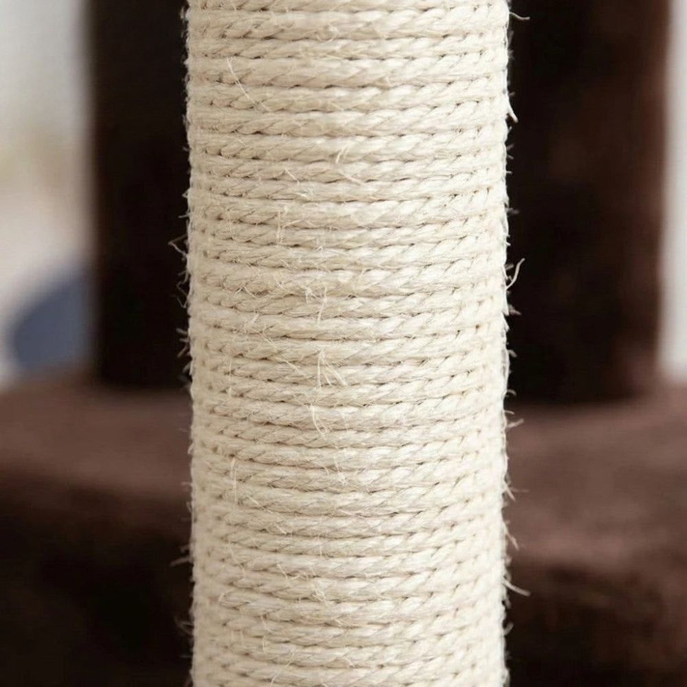 Arbre à Chat Beige avec Escalier Intégré 140cm