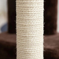 Arbre à Chat Beige avec Escalier Intégré 140cm