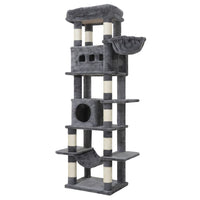 Arbre à Chat Beige avec Hamac Suspendu 170cm