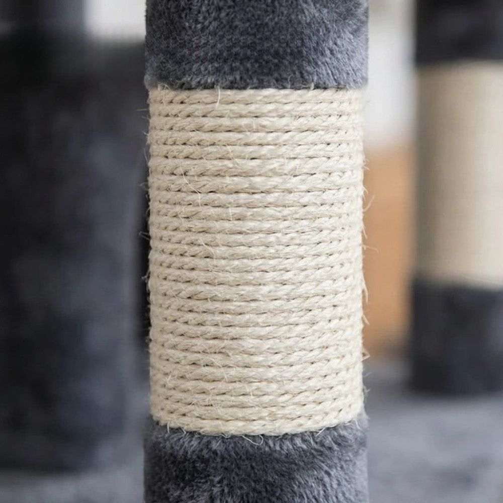 Arbre à Chat Beige avec Hamac Suspendu 170cm