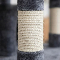 Arbre à Chat Beige avec Hamac Suspendu 170cm