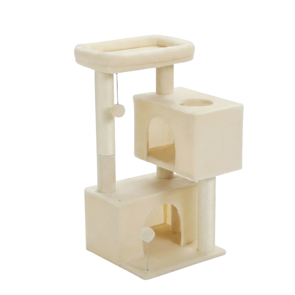 Arbre à Chat Beige Format Compact Économique 80cm