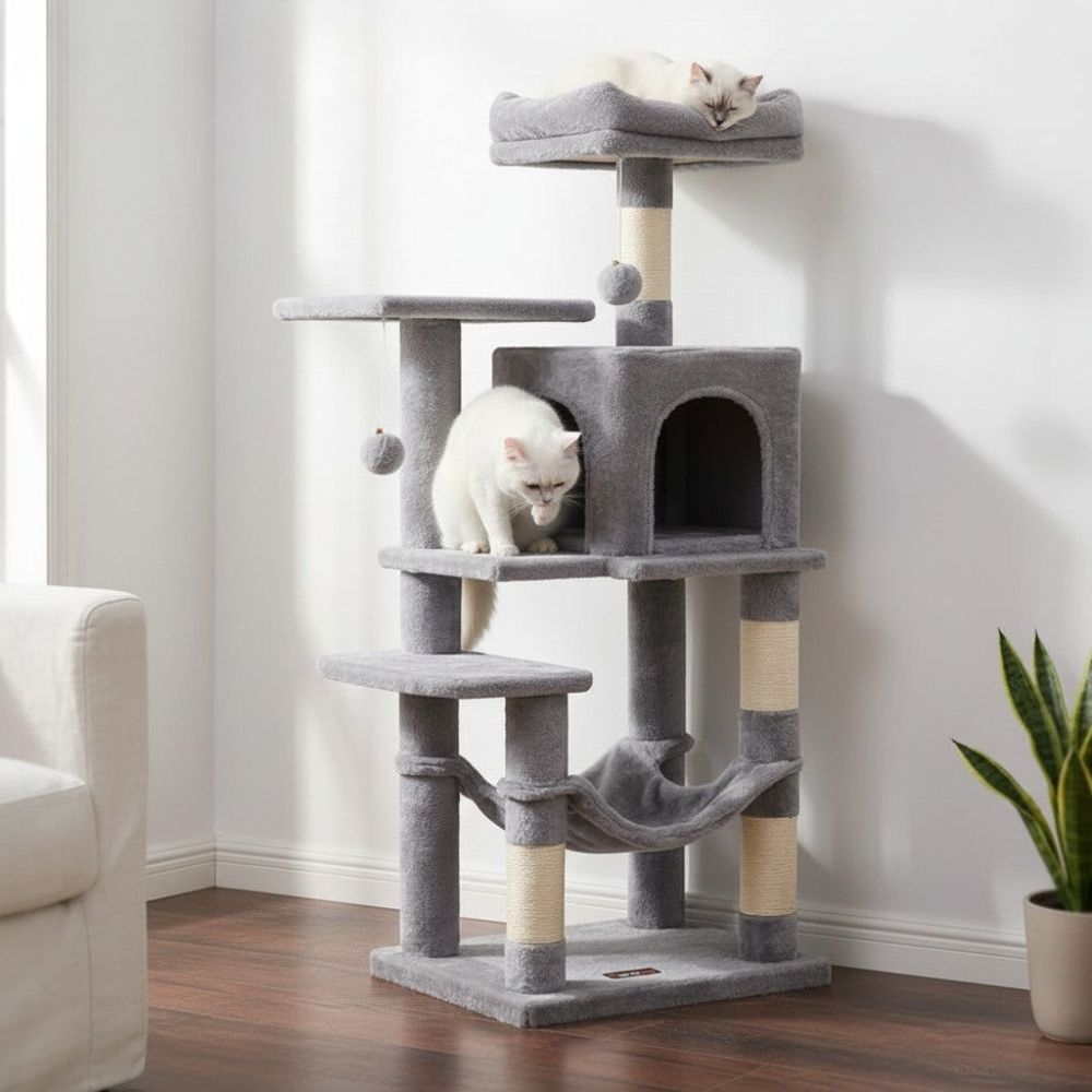Arbre à Chat Beige Format Standard 110cm