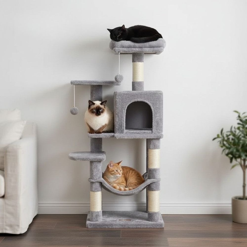 Arbre à Chat Beige Format Standard 110cm