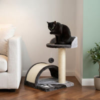 Arbre à Chat Beige Minimaliste 1 Pied 46cm