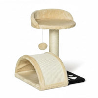 Arbre à Chat Beige Minimaliste 1 Pied 46cm
