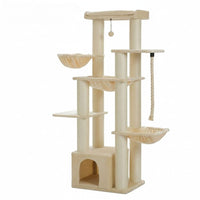 Arbre à Chat Beige XXL Grande Hauteur 170cm