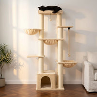 Arbre à Chat Beige XXL Grande Hauteur 170cm