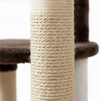 Arbre à Chat Bicolore Beige et Marron 112cm