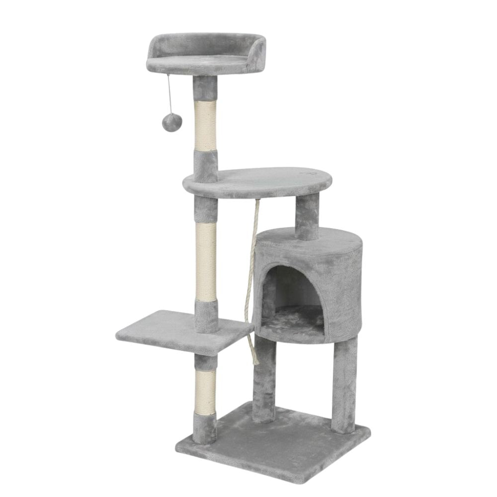 Arbre à Chat Bicolore Beige et Marron 112cm