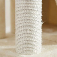 Arbre à Chat Blanc au Design Minimaliste 110cm