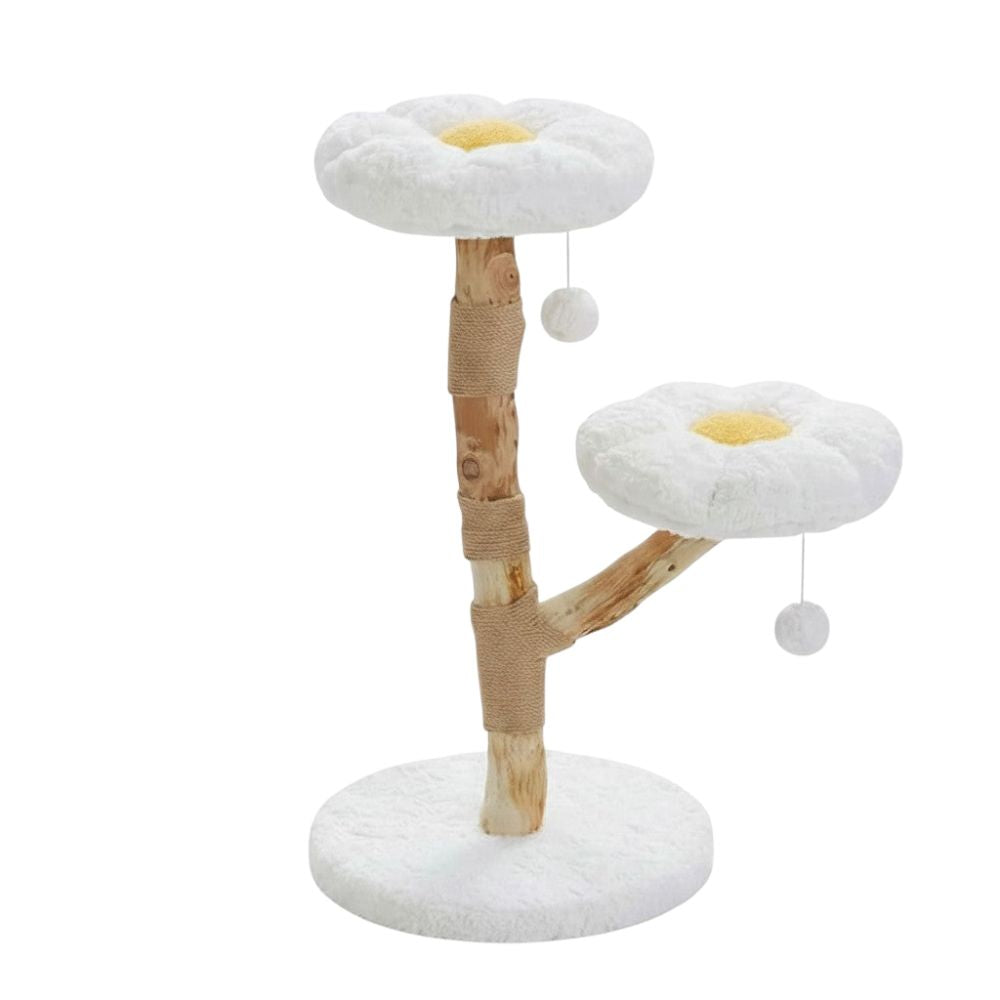Arbre à Chat Bois Flotté Texture Irrégulière 92cm