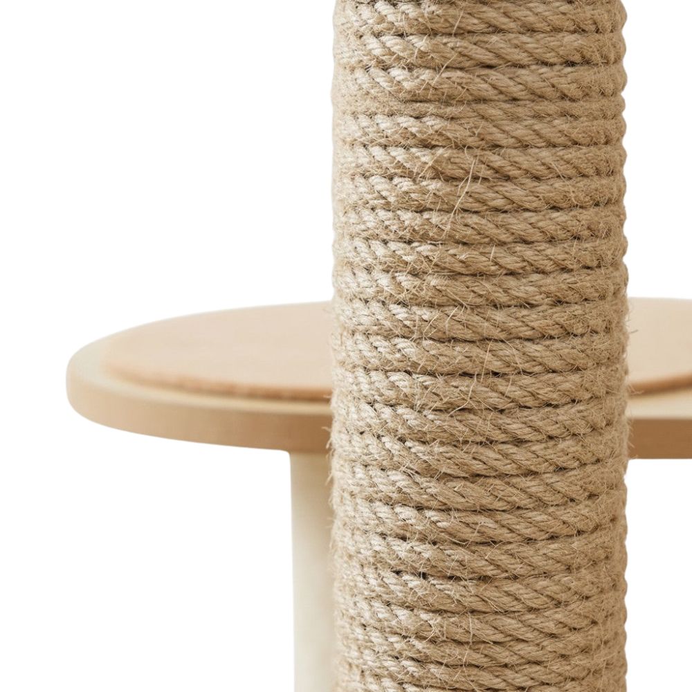 Arbre à Chat Bois Naturel Brut Inspiration Scandinave 150cm