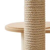 Arbre à Chat Bois Naturel Brut Inspiration Scandinave 150cm