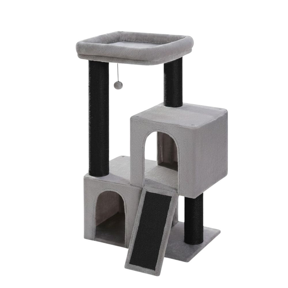 Arbre à Chat Carré Design à Large Base 114cm