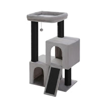Arbre à Chat Carré Design à Large Base 114cm
