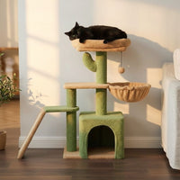 Arbre à Chat Compact avec Escalier Intégré 80cm