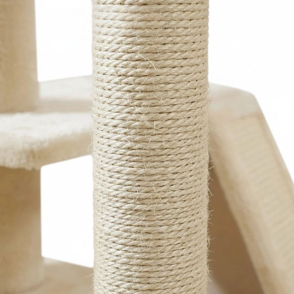 Arbre à Chat Compact avec Escalier Intégré 80cm