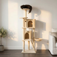 Arbre à Chat d'Angle au Design Moderne 140cm