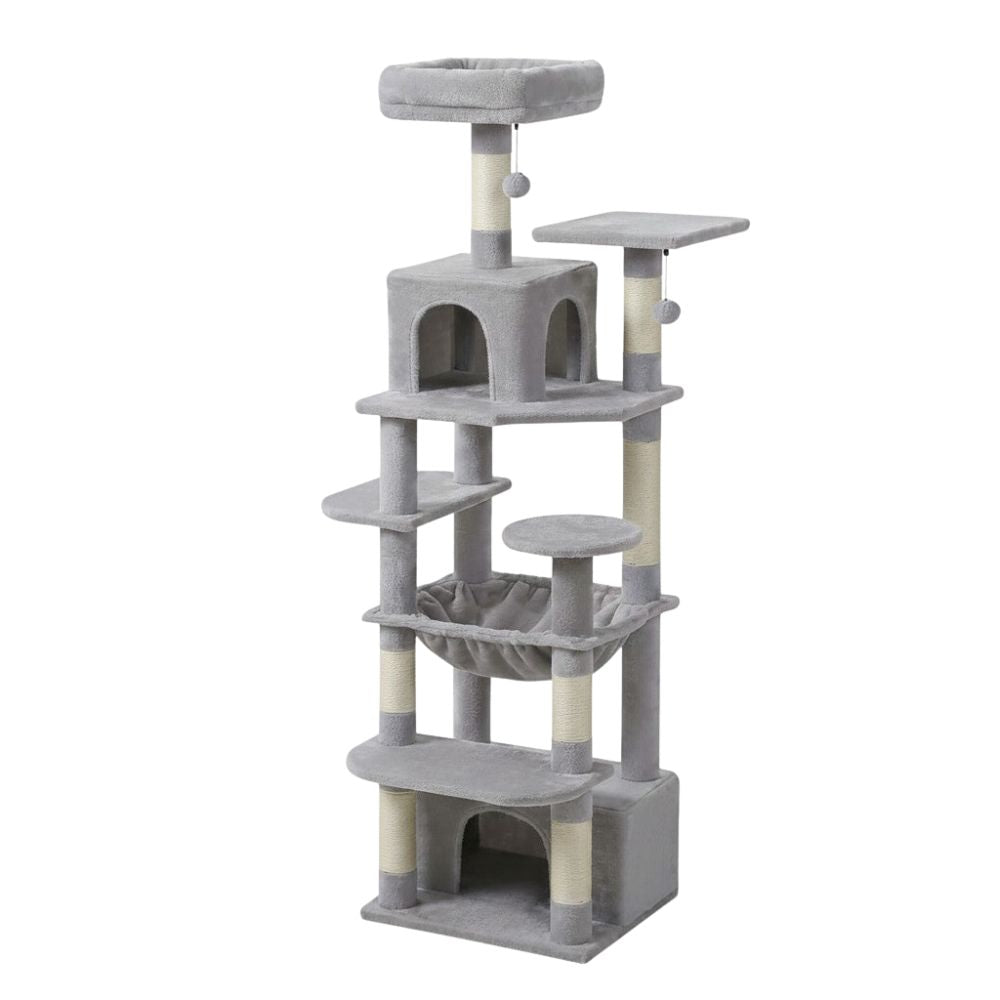 Arbre à Chat Déhoussable XXL avec Housses Amovibles 164cm