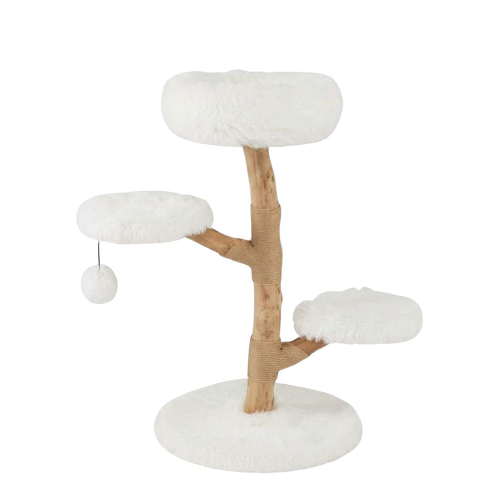 Arbre à Chat Design Bois Flotté Contemporain 90cm
