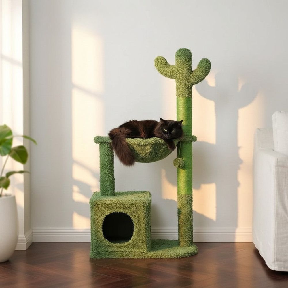 Arbre à Chat Design Cactus Original 102cm