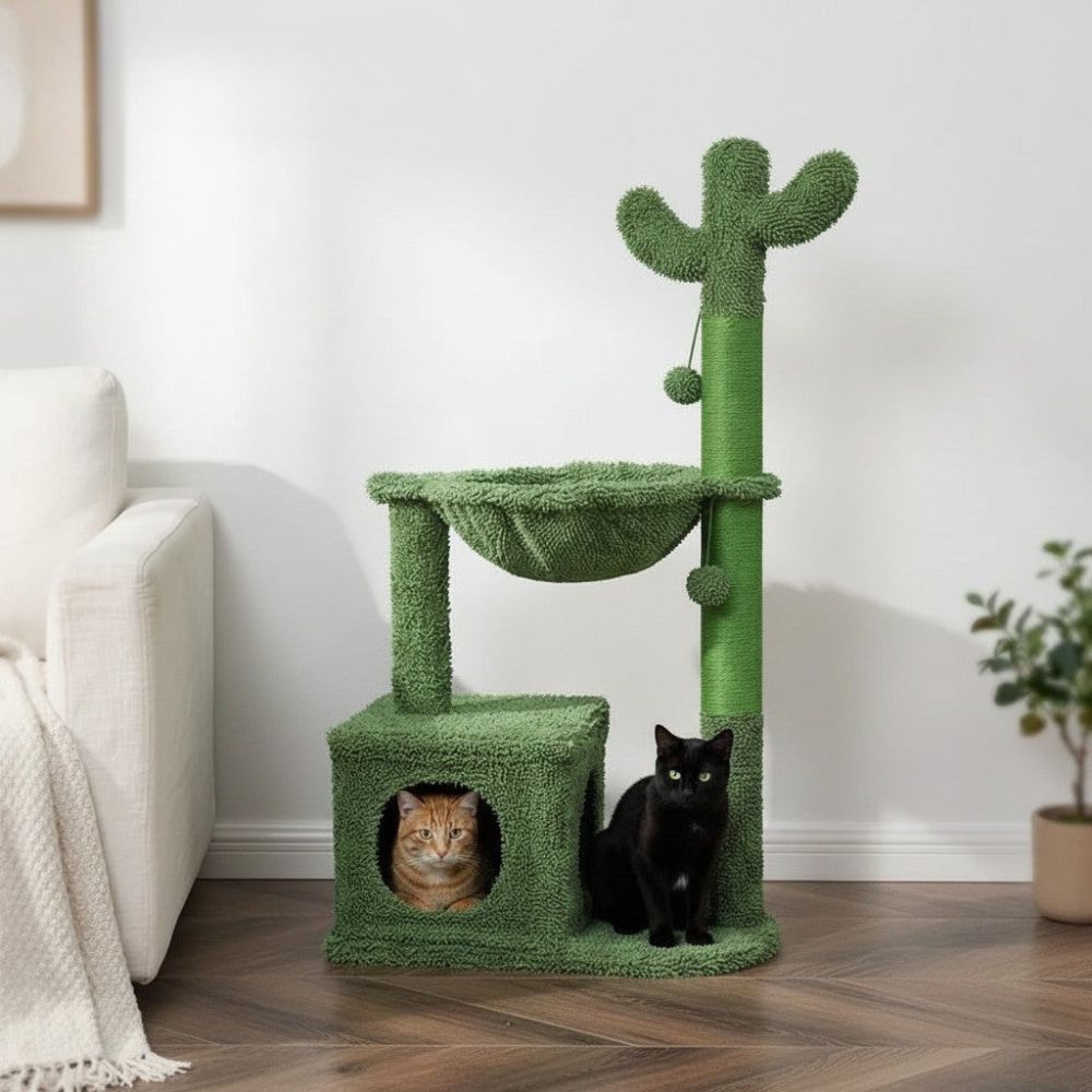 Arbre à Chat Design Cactus Original 102cm