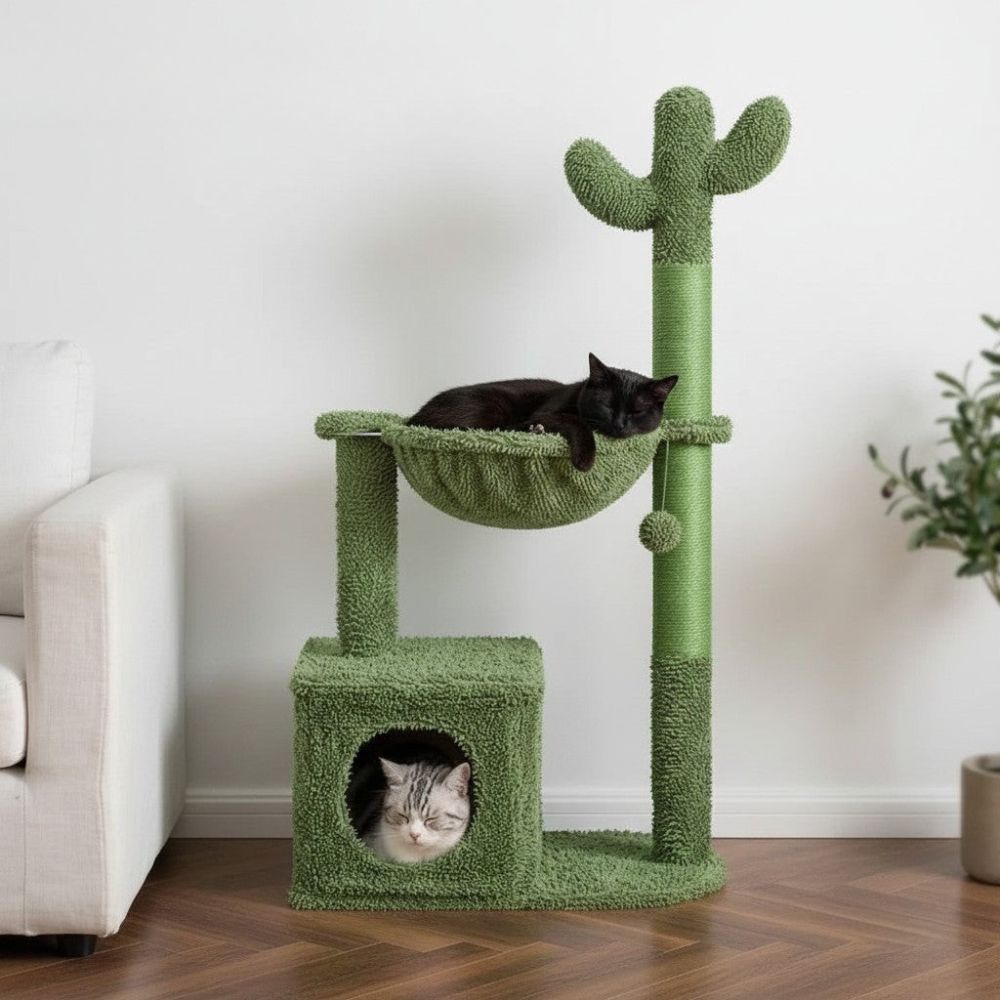 Arbre à Chat Design Cactus Original 102cm