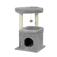 Arbre à Chat Design Gris Ultra Compact 60cm