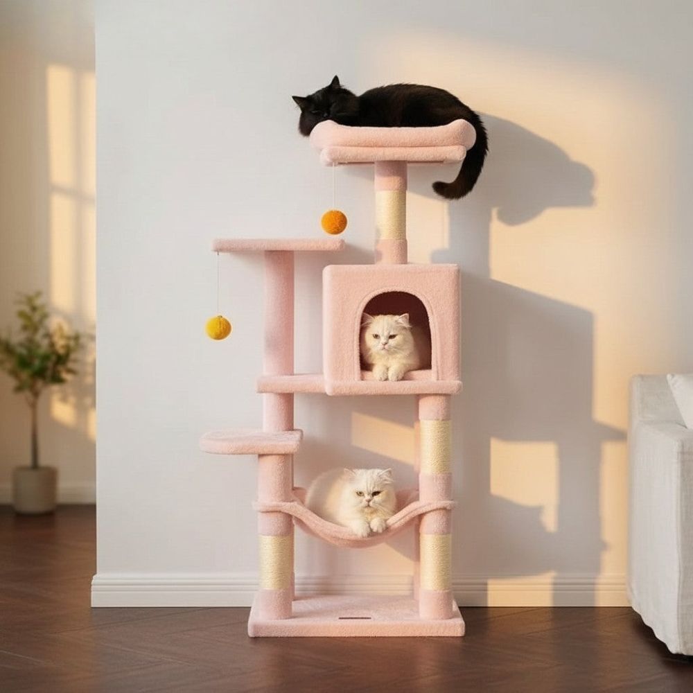 Arbre à Chat Design Moderne Multicolore 110cm